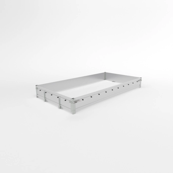 AUFSATZBORDWÄNDE ALU UNI 3015/296 H300 KIT