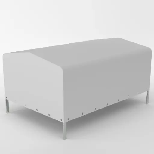 [612.300.00.00_UNISZA] HOCHSPRIEGEL MIT PLANE 2612/264 H800 UNI GRAU WOOD / HOLZ