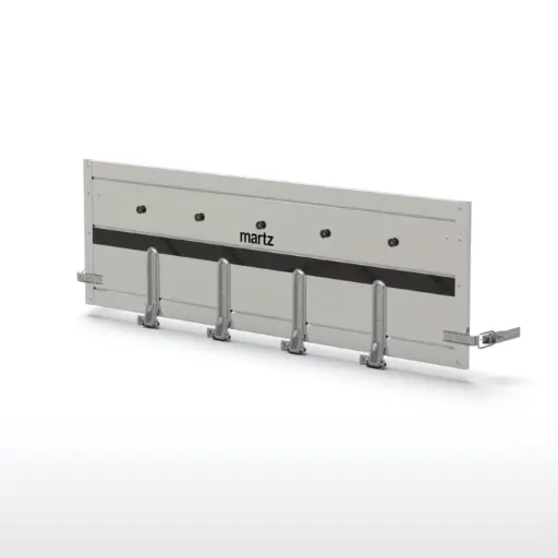 [127.184.00.00] BEFAHRBARE HECKBORDWAND STAHL-SIEBDRUCK H511 L16 KPL. MULTITRANSPORTER - UNILADER