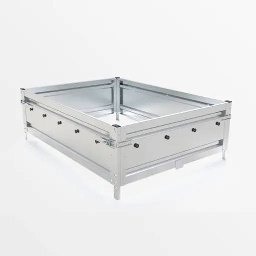 [510.224.00.00] AUFSATZBORDWANDE STAHL UNI 1510/150 H400 