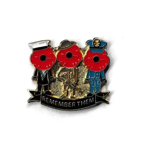 Tri Services Enamel Pin