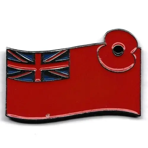 Poppy Flag Enamel Pin (Merchant Navy)