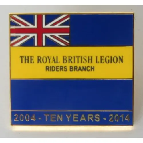 RBLR Branch 10 Year Anniversary Pin Badge